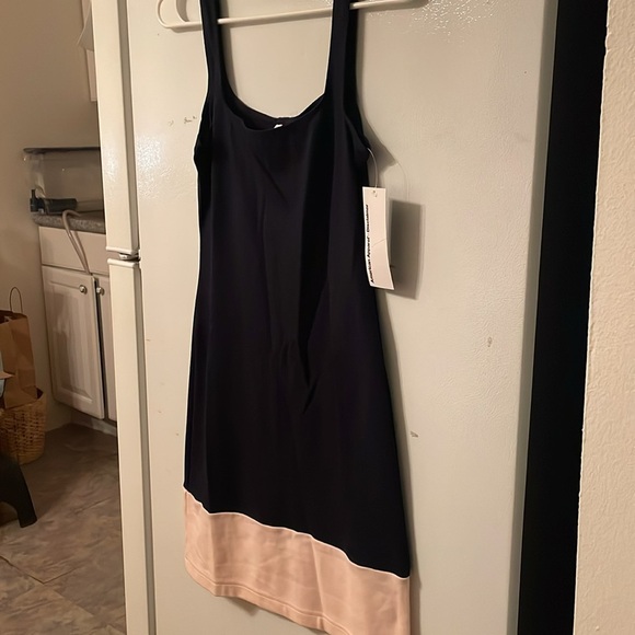 American Apparel NWT Large Navy and Pink Sleeveless Tank Dress - Picture 4 of 7